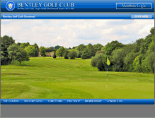 Tablet Screenshot of bentleygolfclub.com